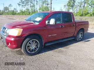 2008 Nissan Titan XE with VIN 1N6AA07D08N345373, listed as a IAAI auction lot 42035751 with 350,869 mi miles. Bid and sale history available at carsss.com. Image 2.