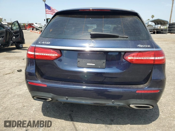 2019 Mercedes-Benz E 450 with VIN WDDZH6JB7KA639496, listed as a Copart auction lot 58442094 with 23,634 mi miles and Salvage Title. Bid and sale history available at DreamBid. Image 6.