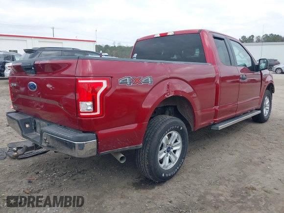 2017 Ford F-150 XL with VIN 1FTEX1E84HKD63147, listed as a IAAI auction lot 41148445 with 106,670 mi miles. Bid and sale history available at carsss.com. Image 4.