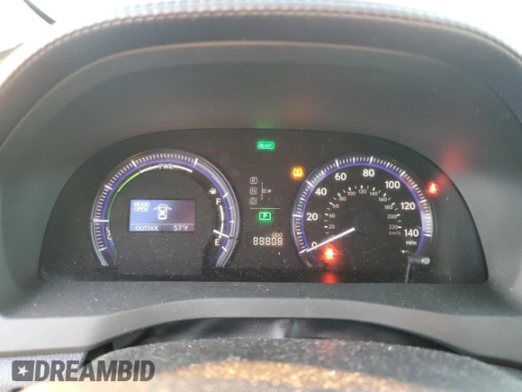 2010 Lexus HS 250h with VIN JTHBB1BA1A2001161, listed as a Copart auction lot 87281574 with 88,808 mi miles and Salvage Title. Bid and sale history available at DreamBid. Image 9.