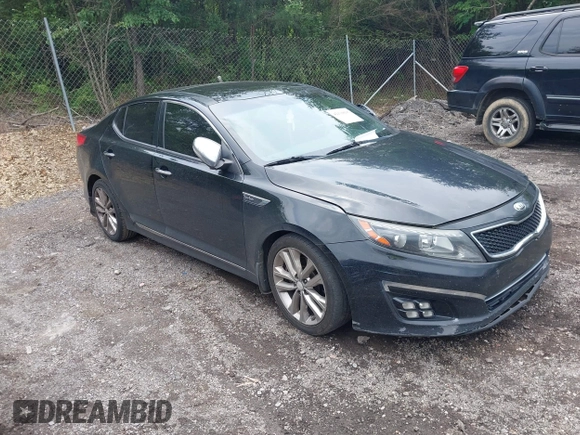 2014 Kia Optima SXL Turbo with VIN 5XXGR4A6XEG323587, listed as a IAAI auction lot 42130696 with 249,982 mi miles and . Bid and sale history available at DreamBid. Image 1.