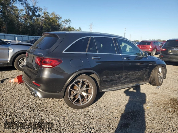 2020 Mercedes-Benz GLC with VIN WDC0G6EB9LF753756, listed as a Copart auction lot 86285044 with 38,597 mi miles and Salvage Title. Bid and sale history available at carsss.com. Image 3.