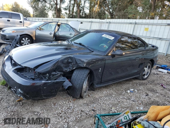 1997 Ford Mustang Cobra with VIN 1FALP47VXVF193303, listed as a Copart auction lot 88025845 with 114,841 mi miles and Salvage Title. Bid and sale history available at carsss.com. Image 1.