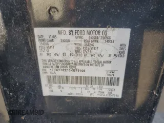 2006 Ford F-150 STX with VIN 1FTRF02216KB75195, listed as a Copart auction lot 76800104 with 171,538 mi miles and Salvage Title. Bid and sale history available at carsss.com. Image 12.