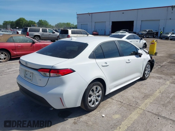 2024 Toyota Corolla LE with VIN 5YFB4MDE3RP192589, listed as a IAAI auction lot 41875478 with 7,011 mi miles. Bid and sale history available at carsss.com. Image 4.
