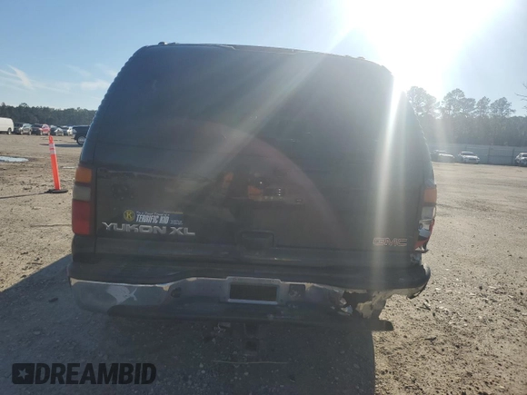 2002 GMC Yukon XL SLT with VIN 3GKFK16Z52G291565, listed as a Copart auction lot 89368425 with 0 mi miles and Salvage Title. Bid and sale history available at carsss.com. Image 6.