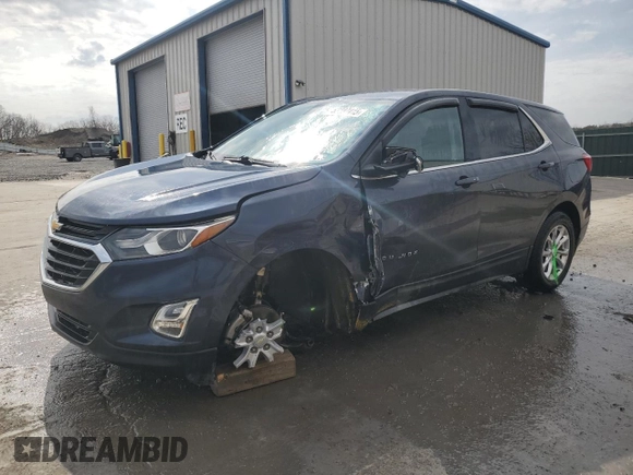 2018 Chevrolet Equinox LT with VIN 3GNAXSEV0JS552678, listed as a Copart auction lot 53237415 with 58,370 mi miles and Salvage Title. Bid and sale history available at carsss.com. Image 1.