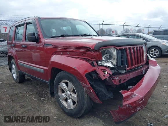 2012 Jeep Liberty Sport Latitude with VIN 1C4PJMAK2CW120399, listed as a IAAI auction lot 41877327 with 120,997 mi miles and . Bid and sale history available at carsss.com. Image 6.