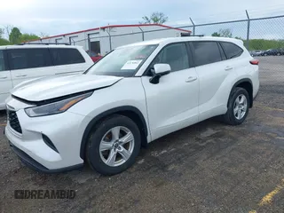 2023 Toyota Highlander L z VIN 5TDKDRAH9PS504513, wystawiony jako IAAI lot #42176842 z przebiegiem 54 792 mil mil oraz . Historia ofert i sprzedaży dostępna na DreamBid. Obrazek 2.