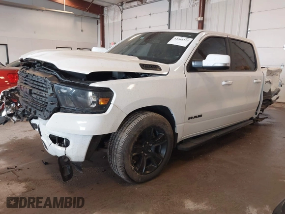2020 Ram 1500 Big Horn with VIN 1C6SRFFTXLN241064, listed as a IAAI auction lot 42268373 with 116,167 mi miles and . Bid and sale history available at DreamBid. Image 17.