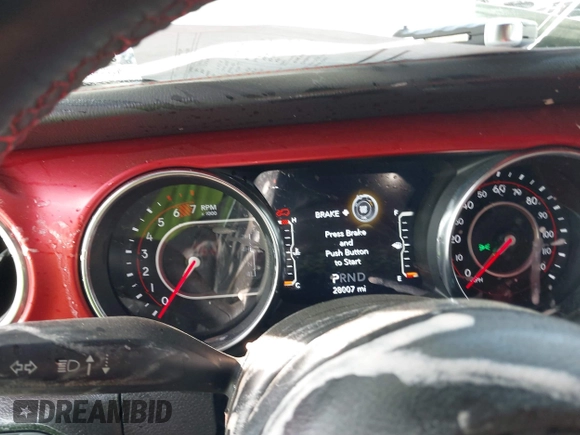2022 Jeep Wrangler Unlimited Rubicon with VIN 1C4HJXFN0NW242903, listed as a IAAI auction lot 41448636 with 28,007 mi miles and . Bid and sale history available at DreamBid. Image 7.