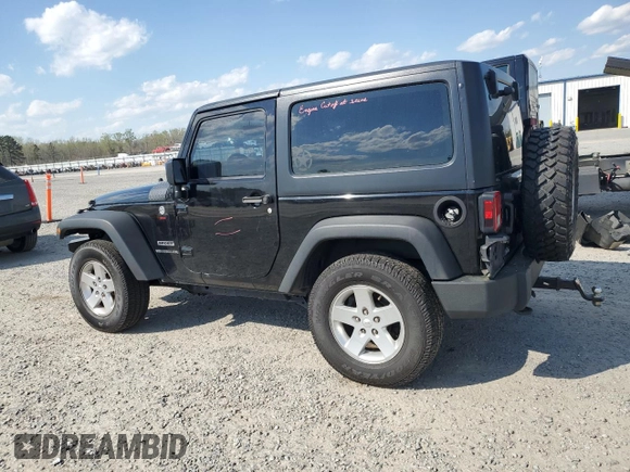 2014 Jeep Wrangler Sport with VIN 1C4AJWAG4EL233014, listed as a Copart auction lot 49868955 with 190,623 mi miles and Salvage Title. Bid and sale history available at carsss.com. Image 2.
