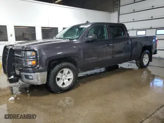 2015 Chevrolet Silverado 1500 LT with VIN 3GCUKREC9FG124940, listed as a Copart auction lot 45798475 with 166,812 mi miles and Clean Title. Bid and sale history available at carsss.com. Image 1.