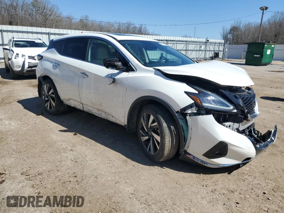 2022 Nissan Murano SL with VIN 5N1AZ2CJ9NC111710, listed as a Copart auction lot 48725715 with 11,992 mi miles and Salvage Title. Bid and sale history available at carsss.com. Image 4.