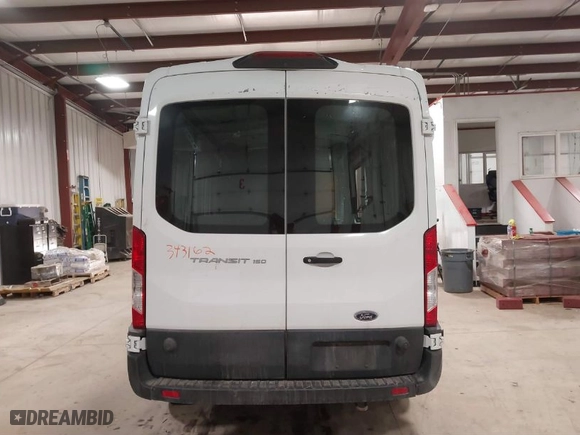 2019 Ford Transit Van with VIN 1FTYE2CM8KKB86859, listed as a IAAI auction lot 41343162 with NaN miles. Bid and sale history available at carsss.com. Image 16.