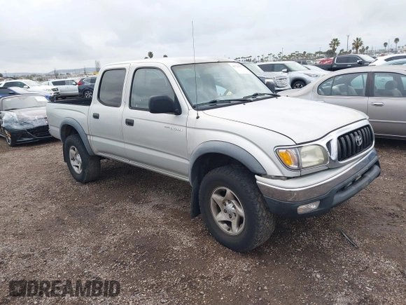 2002 Toyota Tacoma PreRunner with VIN 5TEGN92N42Z122098, listed as a IAAI auction lot 41725975 with 180,236 mi miles and . Bid and sale history available at DreamBid. Image 1.