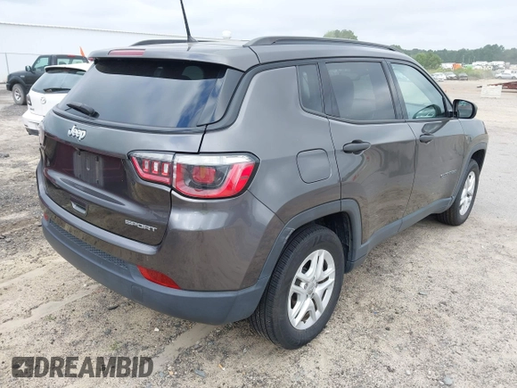 2018 Jeep Compass Sport с VIN 3C4NJCABXJT271687, выставлен на аукционе IAAI как лот 42644247 с пробегом 124 233 миль миль и . История ставок и продаж доступна на DreamBid. Изображение 4.