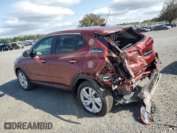2025 Buick Encore GX Preferred with VIN KL4AMBSP6SB002626, listed as a Copart auction lot 52424485 with 90 mi miles and Salvage title. Bid and sale history available at DreamBid. Image 2.