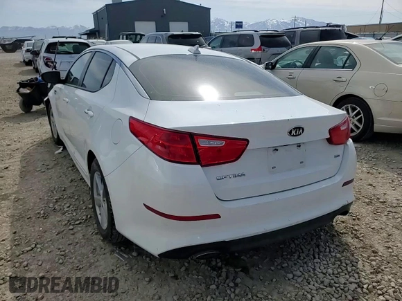 2015 Kia Optima LX with VIN 5XXGM4A74FG354536, listed as a Copart auction lot 52015025 with 26,191 mi miles and Salvage Title. Bid and sale history available at carsss.com. Image 10.