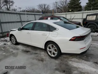 2023 Honda Accord LX with VIN 1HGCY1F28PA015971, listed as a Copart auction lot 46625915 with 14,842 mi miles and Salvage Title. Bid and sale history available at DreamBid. Image 2.