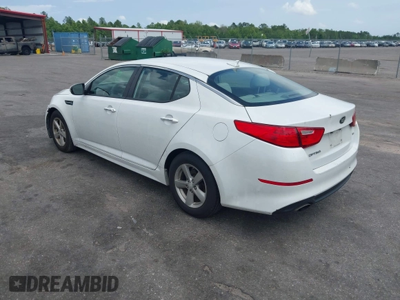 2015 Kia Optima LX with VIN 5XXGM4A71FG504439, listed as a IAAI auction lot 42470149 with 142,076 mi miles and . Bid and sale history available at DreamBid. Image 3.