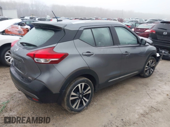 2019 Nissan Kicks S with VIN 3N1CP5CU0KL516193, listed as a IAAI auction lot 41474237 with 50,357 mi miles and . Bid and sale history available at carsss.com. Image 4.