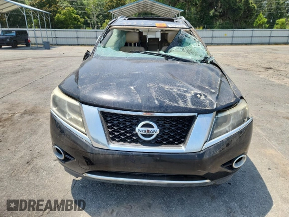 2014 Nissan Pathfinder Platinum with VIN 5N1AR2MN6EC626276, listed as a Copart auction lot 62007155 with Not provided miles and Salvage title. Bid and sale history available at DreamBid. Image 5.