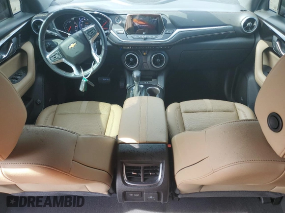 2019 Chevrolet Blazer Premier with VIN 3GNKBFRS1KS605089, listed as a Copart auction lot 44429355 with 28,665 mi miles and Salvage title. Bid and sale history available at DreamBid. Image 8.