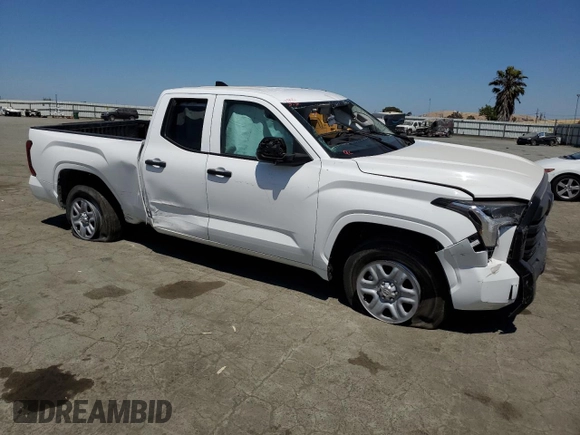 2023 Toyota Tundra SR with VIN 5TFKB5AA9PX025228, listed as a Copart auction lot 57645305 with 45,111 mi miles and Salvage title. Bid and sale history available at DreamBid. Image 4.