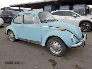 1973 Volkswagen Beetle with VIN 1332743225, listed as a Copart auction lot 82205824 with 66,942 mi miles and Clean Title. Bid and sale history available at DreamBid. Image 4.