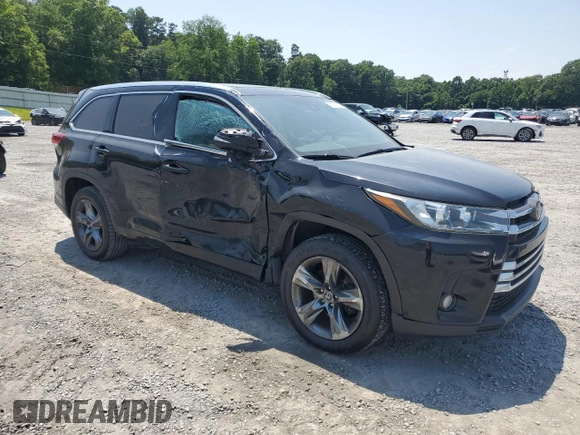 2018 Toyota Highlander Limited with VIN 5TDYZRFH6JS237407, listed as a Copart auction lot 59730215 with 137,262 mi miles and Salvage title. Bid and sale history available at DreamBid. Image 4.