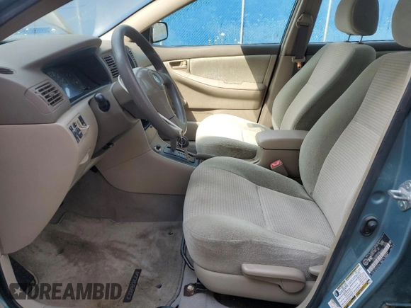 2005 Toyota Corolla CE с VIN 2T1BR32E25C868989, выставлен на аукционе Copart как лот 65074525 с пробегом 133 426 миль миль и На запчасти • Non repairable. История ставок и продаж доступна на DreamBid. Изображение 7.