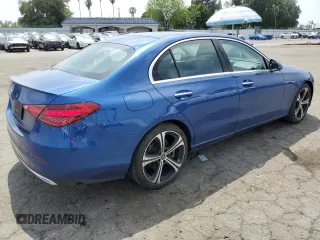 2022 Mercedes-Benz C 300 z VIN W1KAF4GB5NR058602, wystawiony jako Copart lot #52290185 z przebiegiem 81 003 mil mil oraz Szkoda całkowita • Salvage title. Historia ofert i sprzedaży dostępna na DreamBid. Obrazek 3.