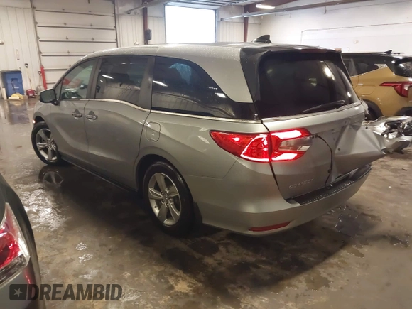 2018 Honda Odyssey EX-L with VIN 5FNRL6H74JB102004, listed as a IAAI auction lot 41724551 with 85,083 mi miles and . Bid and sale history available at DreamBid. Image 3.