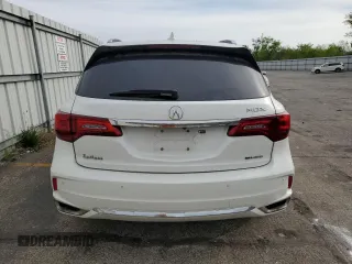 2019 Acura MDX Sport Hybrid w/Advance Pkg with VIN 5J8YD7H70KL001198, listed as a Copart auction lot 52866574 with 76,672 mi miles and Salvage Title. Bid and sale history available at carsss.com. Image 6.
