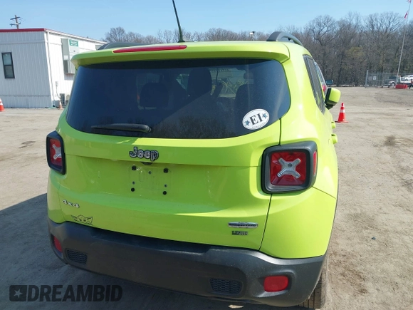 2017 Jeep Renegade Altitude with VIN ZACCJBBB1HPF11677, listed as a IAAI auction lot 41711727 with 58,527 mi miles and . Bid and sale history available at DreamBid. Image 16.