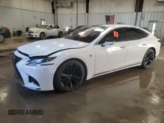 2018 Lexus LS with VIN JTHC51FF1J5004853, listed as a Copart auction lot 84511444 with 86,021 mi miles and Salvage Title. Bid and sale history available at carsss.com. Image 1.
