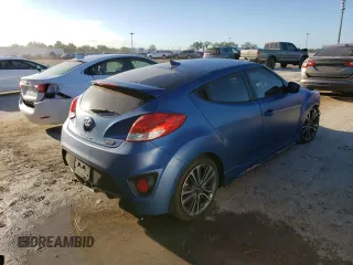 2016 Hyundai Veloster Turbo with VIN KMHTC6AE4GU256240, listed as a Copart auction lot 45146283 with 45,487 mi miles. Bid and sale history available at carsss.com. Image 3.