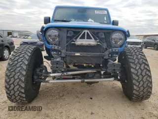 2021 Jeep Gladiator Rubicon with VIN 1C6JJTBM1ML611203, listed as a Copart auction lot 87203924 with 27,645 mi miles and Salvage title. Bid and sale history available at DreamBid. Image 5.