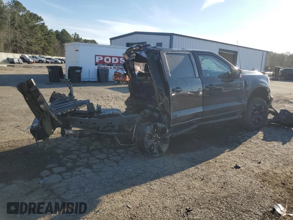 2022 Ford F-150 XL with VIN 1FTFW1E89NFB40954, listed as a Copart auction lot 88728755 with 59,644 mi miles and Salvage Title. Bid and sale history available at carsss.com. Image 3.