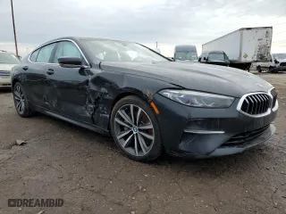 2020 BMW 8 Series 840i with VIN WBAGV4C08LCD32628, listed as a Copart auction lot 45321245 with 56,350 mi miles and Clean Title. Bid and sale history available at carsss.com. Image 4.