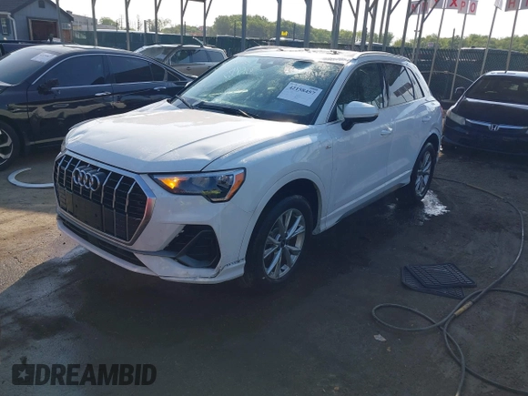 2021 Audi Q3 S line Premium with VIN WA1DECF31M1037901, listed as a IAAI auction lot 42158457 with 25,925 mi miles and . Bid and sale history available at DreamBid. Image 2.