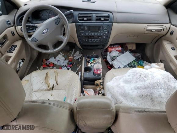 2001 Ford Taurus SEL with VIN 1FAFP56S01G272185, listed as a Copart auction lot 82987924 with 0 mi miles and Salvage Title. Bid and sale history available at carsss.com. Image 8.