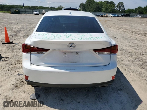 2018 Lexus IS 300 with VIN JTHC81D29J5030611, listed as a Copart auction lot 60225395 with 48,776 mi miles and Clean title. Bid and sale history available at DreamBid. Image 6.