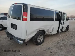 2014 Chevrolet Express Passenger LT with VIN 1GAZG1FGXE1187397, listed as a Copart auction lot 43209785 with 168,614 mi miles and Salvage title. Bid and sale history available at DreamBid. Image 3.