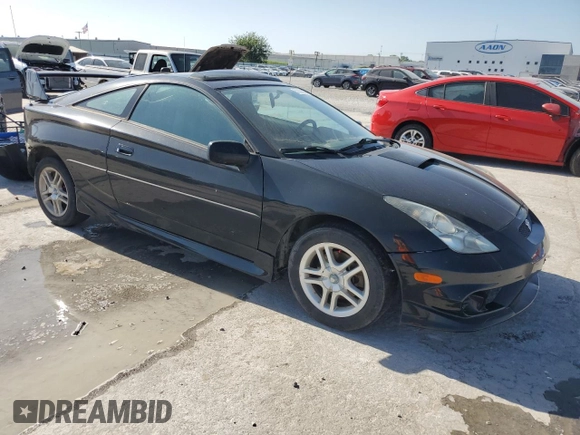 2003 Toyota Celica GT with VIN JTDDR32T330162046, listed as a Copart auction lot 57038905 with 119,768 mi miles and Salvage title. Bid and sale history available at DreamBid. Image 4.