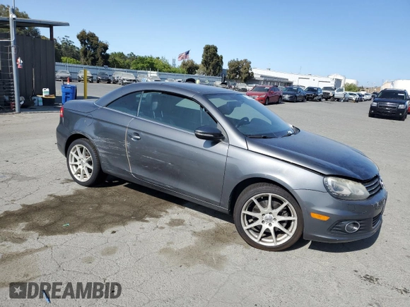 2012 Volkswagen Eos Executive with VIN WVWFW7AH4CV006428, listed as a Copart auction lot 61144685 with 101,514 mi miles and Salvage title. Bid and sale history available at DreamBid. Image 4.