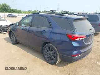 2022 Chevrolet Equinox RS with VIN 3GNAXMEV1NS185324, listed as a IAAI auction lot 42410636 with 44,347 mi miles and . Bid and sale history available at DreamBid. Image 3.