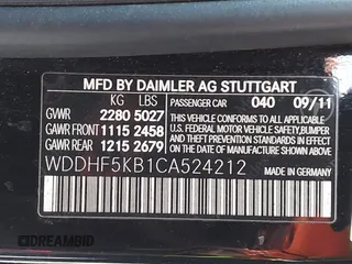 2012 Mercedes-Benz E with VIN WDDHF5KB1CA524212, listed as a IAAI auction lot 41041293 with 358,857 mi miles. Bid and sale history available at carsss.com. Image 9.