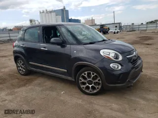 2014 FIAT 500L Trekking with VIN ZFBCFADH5EZ012622, listed as a Copart auction lot 69308994 with 0 mi miles and Salvage Title. Bid and sale history available at carsss.com. Image 4.